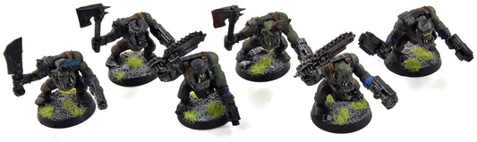 ORKS 6 Ork Boyz #6 Warhammer 40K WELL PAINTED