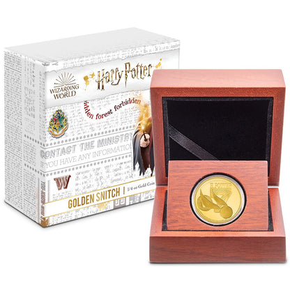 AGORO Harry Potter Classic-2022 Golden Snitch 1/4oz Gold