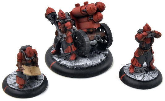 WARMACHINE 3 Dragons Breath Rocket #2 WELL PAINTED METAL crucible guard