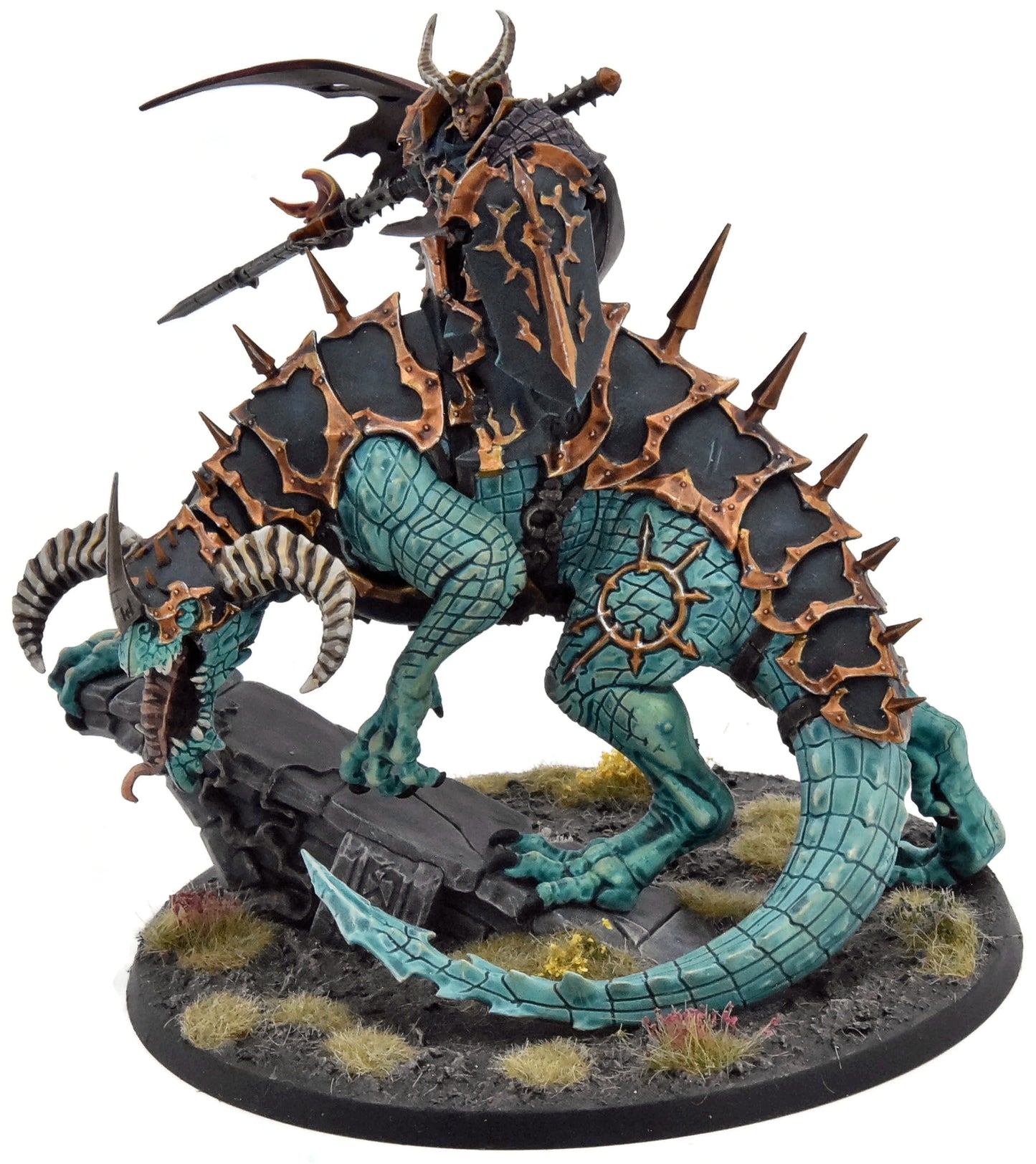 SLAVES TO DARKNESS Abraxia Spear of the Everchosen COMMISSION PRO PAINTED Sigmar 0144