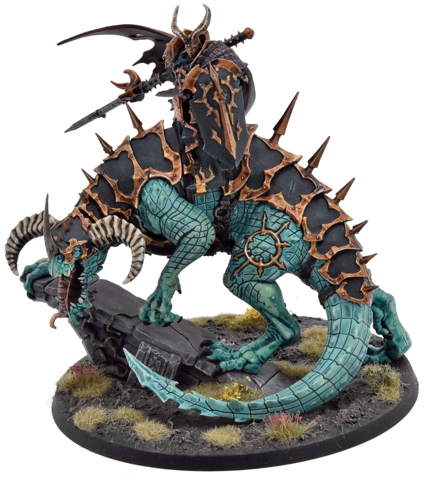 SLAVES TO DARKNESS Abraxia Spear of the Everchosen COMMISSION PRO PAINTED Sigmar 0144