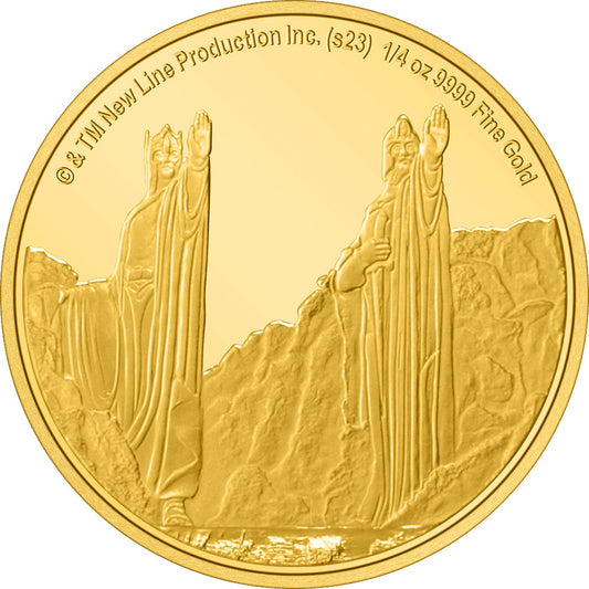 AGORO Warner LOTR - Middle Earth - Argonath 1/4oz Gold 2023