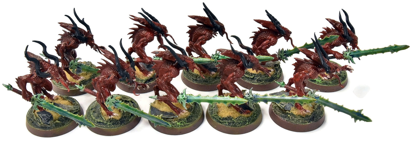 BLADES OF KHORNE 10 Bloodletters #5 WELL PAINTED Sigmar