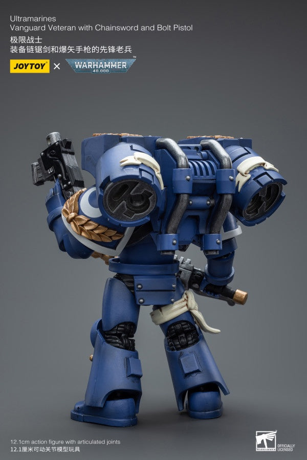 Vanguard Veteran with Chainsword and Bolt Pistol Ultramarines Joy Toy