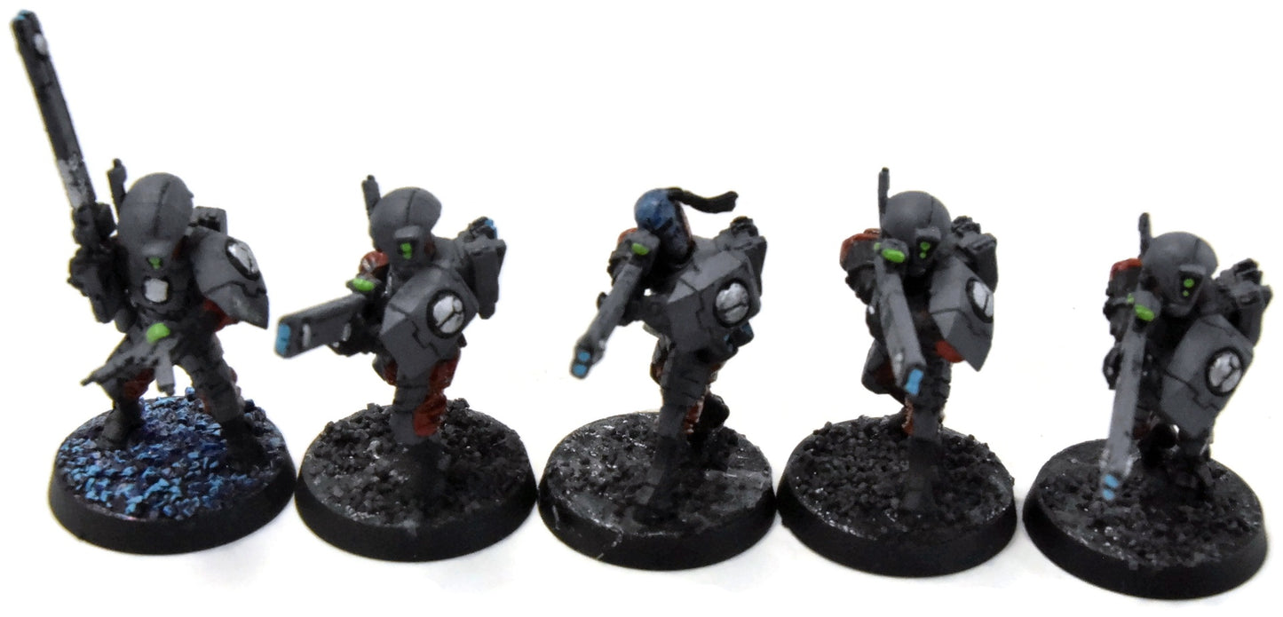 TAU EMPIRE 10 Fire Warriors #7 WELL PAINTED Warhammer 40K