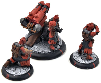 WARMACHINE 3 Dragons Breath Rocket #2 WELL PAINTED METAL crucible guard