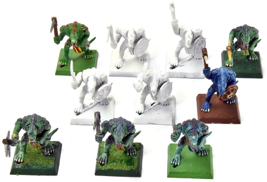 LIZARDMEN 10 Saurus Warriors #1 Classic Sculpt Warhammer Fantasy