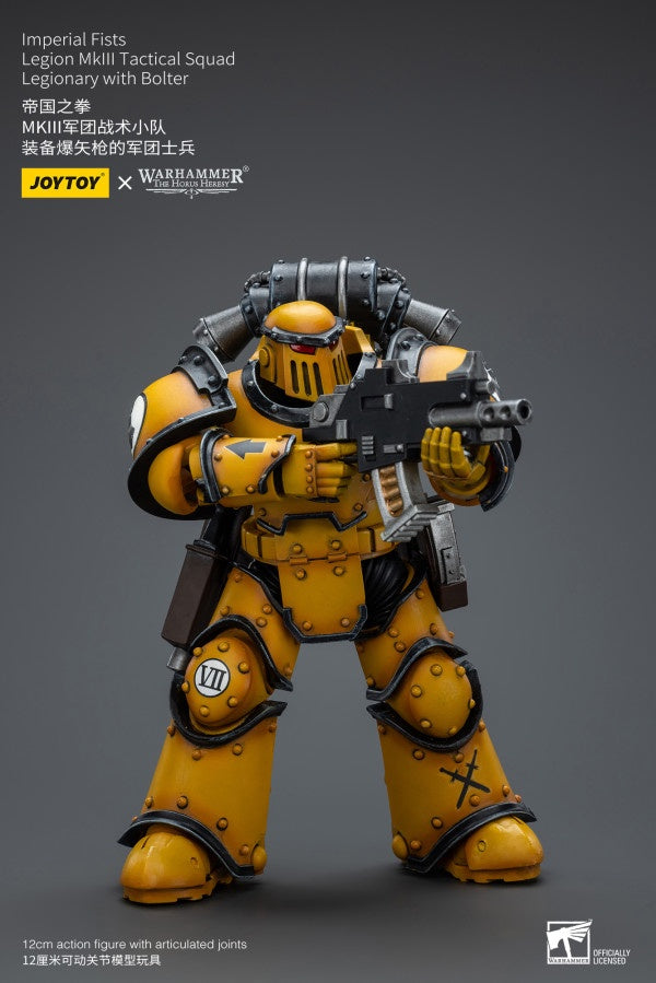 Legion MkIII Tactical Squad Legionary with Bolter Imperial Fists Joy Toy