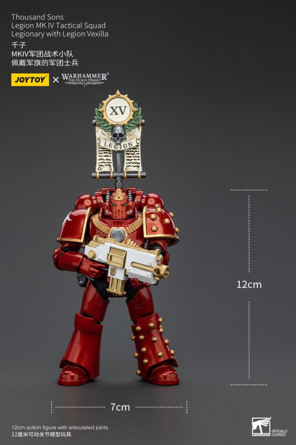 Legion MK IV Tactical Squad Legionary with Legion Vexilla Thousand Sons Joy Toy