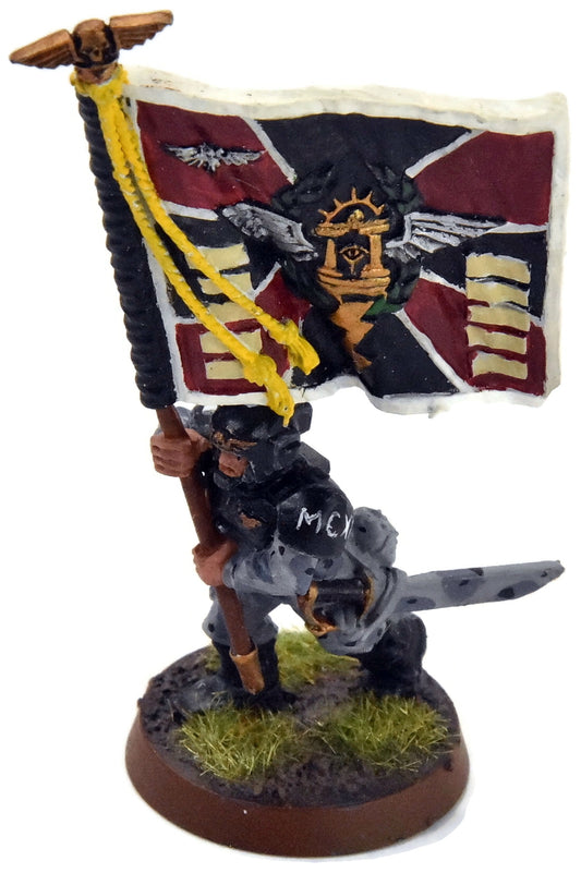 ASTRA MILITARUM Cadian Standard Bearer #2 METAL Warhammer 40K