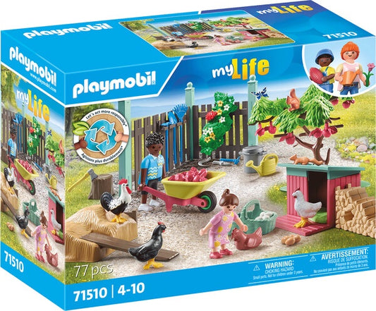 Poulailler et jardin (71510)