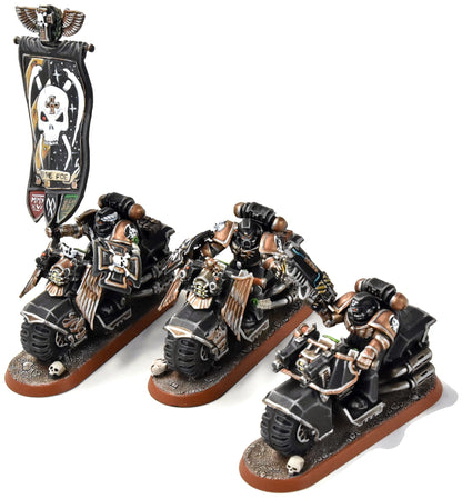 SPACE MARINES 3 Bikers #1 PRO PAINTED Warhammer 40K