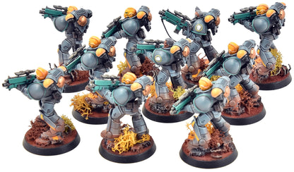 SPACE MARINES 10 Intercessors #2 WELL PAINTED Warhammer 40K