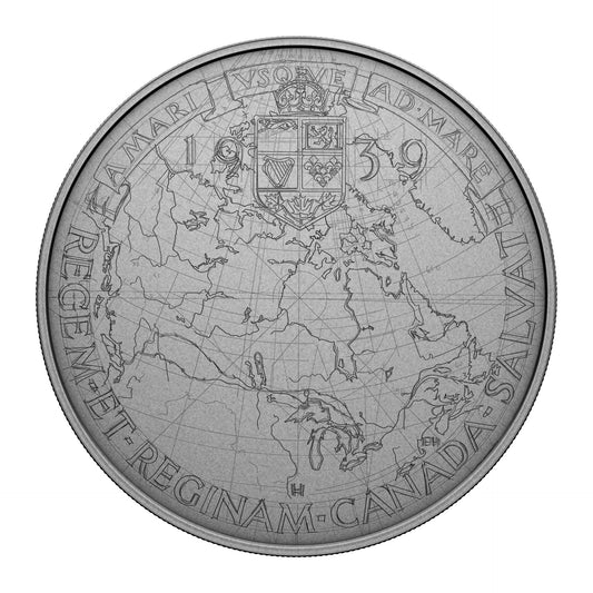 $50 5 oz Fine Silver Coin - Emanuel Hahn’S Original Sketch: Royal Visit 2025 (249380)