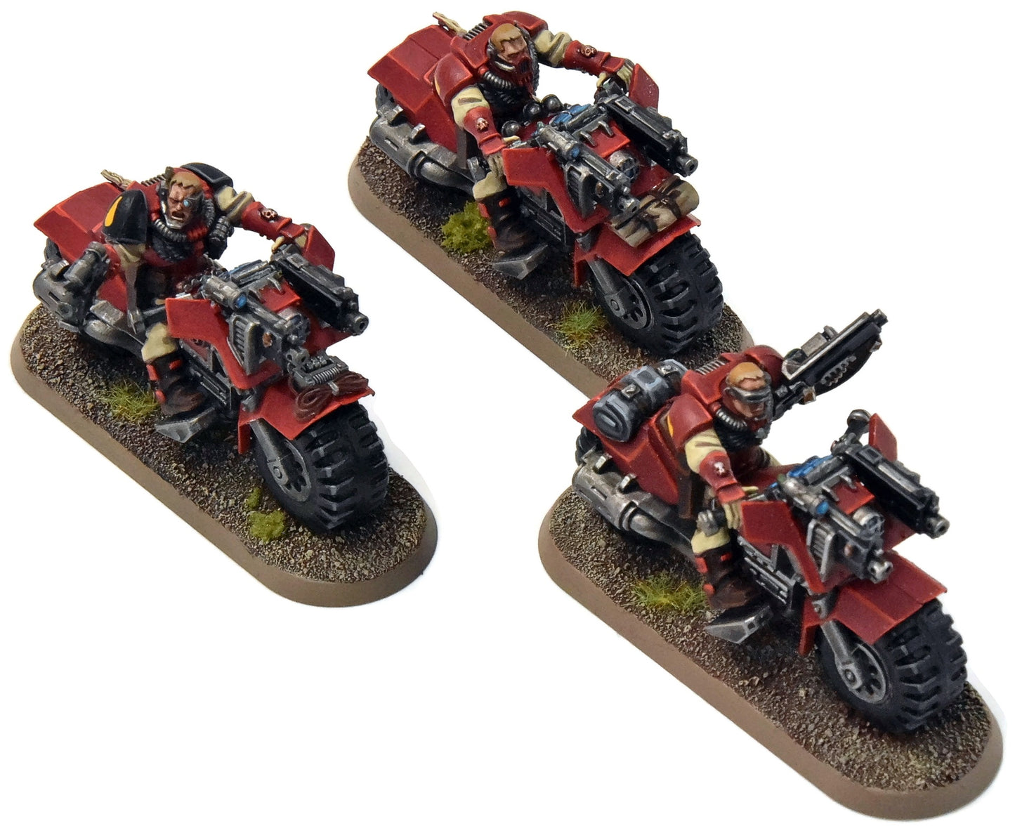 BLOOD ANGELS 3 Scouts Bike #1 PRO PAINTED Warhammer 40K Bikes