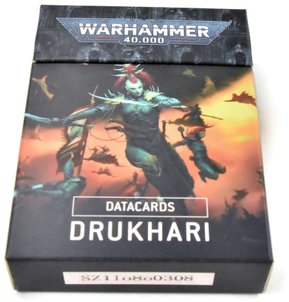 DRUKHARI Datacards USED Mint Condition Warhammer 40K