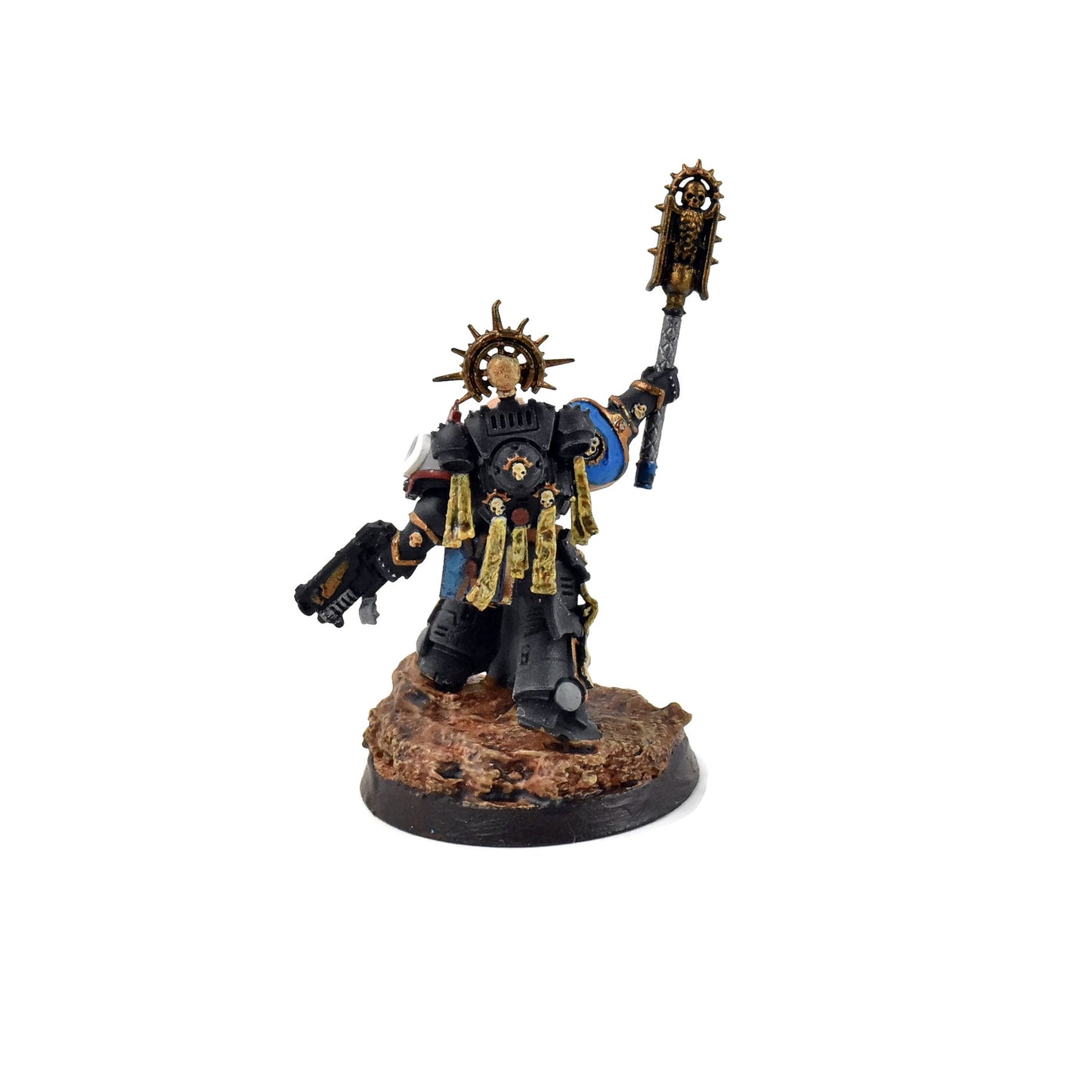 SPACE MARINES Primaris Chaplain #1 WELL PAINTED indomitus 40K