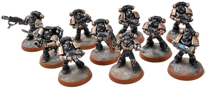 SPACE MARINES 10 Tactical Marines Squad #4 PRO PAINTED Warhammer 40K