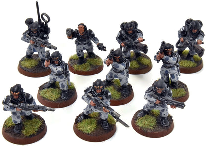 ASTRA MILITARIUM 10 Cadian Shock Troops #22 WELL-PAINTED Warhammer 40K