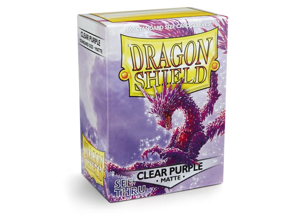 Dragon Shield Sleeves Matte Clear Purple(100)