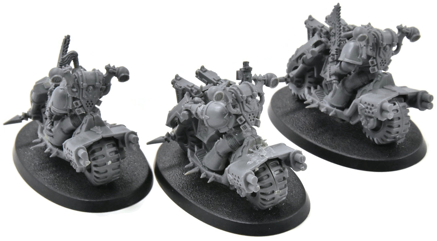 CHAOS SPACE MARINES 3 Bikers #1 Warhammer 40K