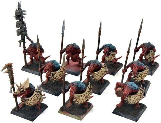 LIZARDMEN 10 Saurus Warriors #1 Warhammer Fantasy Classic