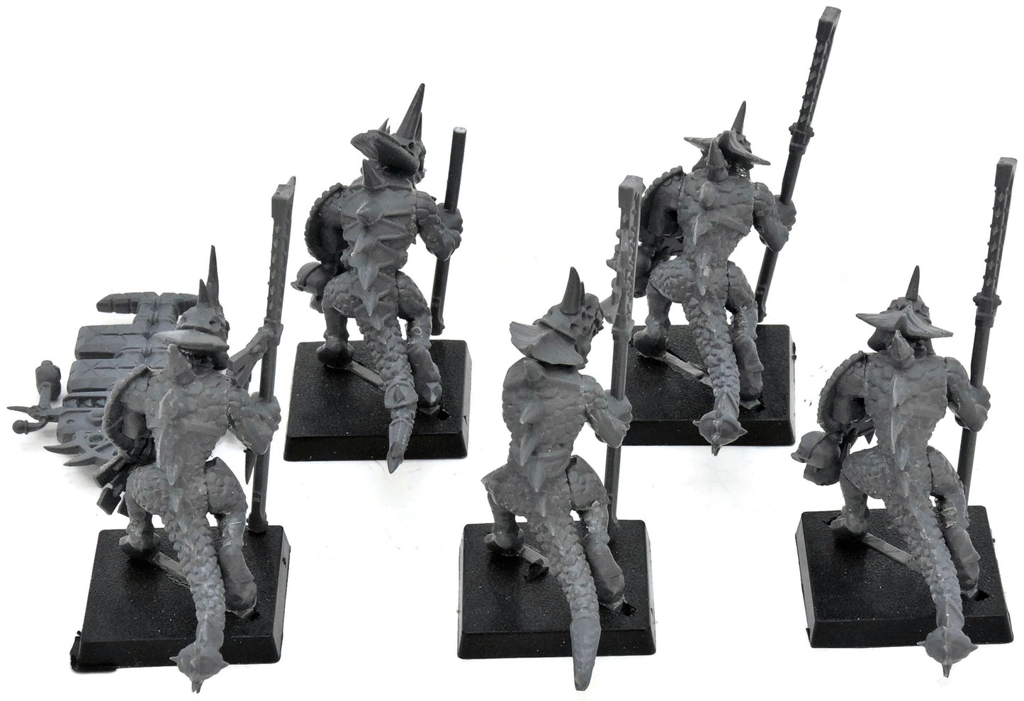 LIZARDMEN 5 Temple Guards #4 Warhammer Fantasy