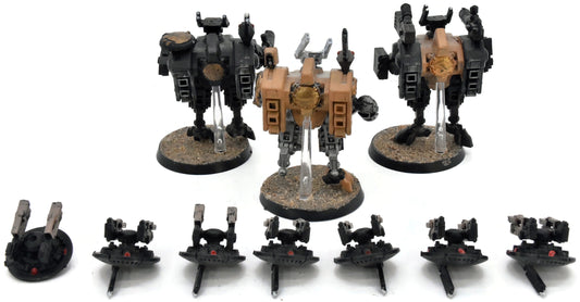 TAU EMPIRE 3 Xv8 Crisis Battlesuits With Drones #1 Warhammer 40K 1178