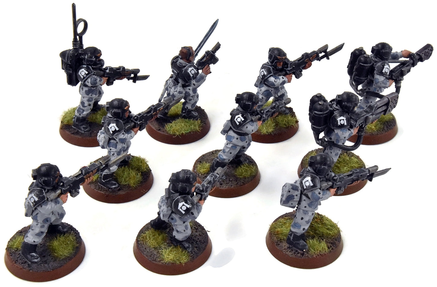 ASTRA MILITARIUM 10 Cadian Shock Troops #17 WELL-PAINTED Warhammer 40K