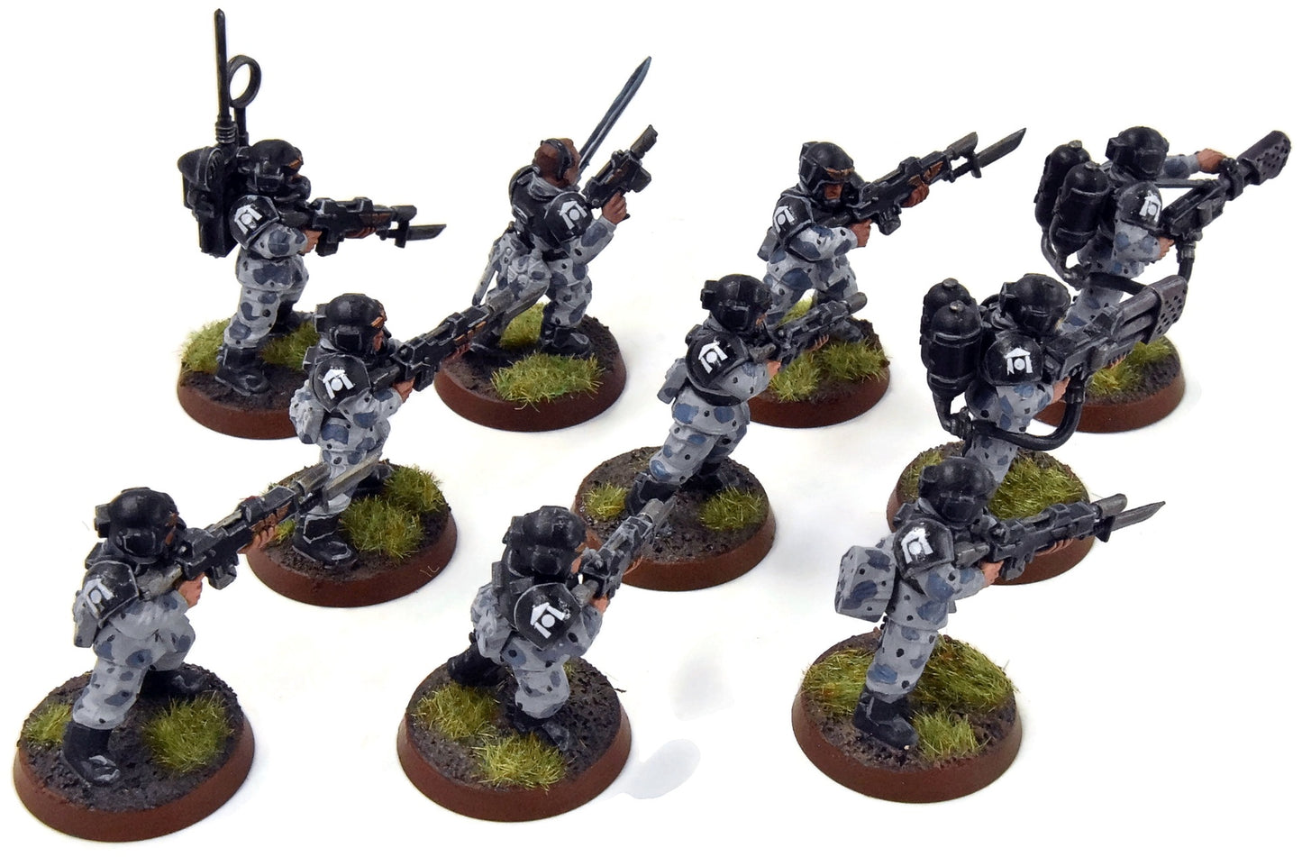 ASTRA MILITARIUM 10 Cadian Shock Troops #17 WELL-PAINTED Warhammer 40K