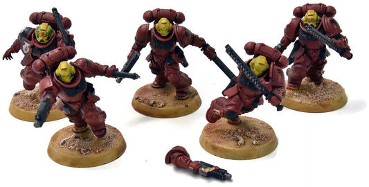 BLOOD ANGELS 5 Assault Intercessors #2 WELL PAINTED Warhammer 40K