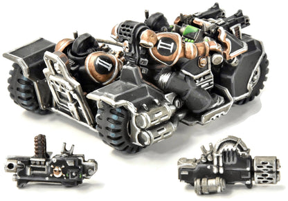 Moto d'attaque Space Marines n° 2, peinte par un professionnel, Warhammer 40K