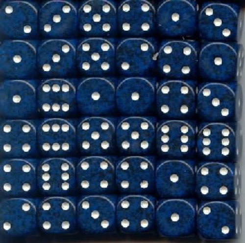 Speckled 36 * D6 Stealth 12mm Chessex Dice (CHX25946)