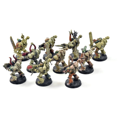 CHAOS SPACE MARINES 10 Chaos Space Marines #4 WELL PAINTED 40K