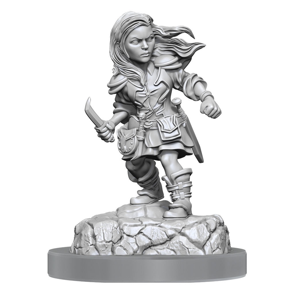 D&d Unpainted Minis Wv20 Halfling Rogue Female