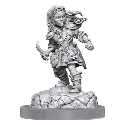 D&d Unpainted Minis Wv20 Halfling Rogue Female
