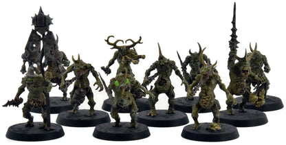 MAGGOTKIN OF NURGLE 10 Plaguebearers #5 WELL PAINTED Warhammer Sigmar