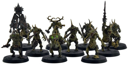 MAGGOTKIN OF NURGLE 10 Plaguebearers #5 WELL PAINTED Warhammer Sigmar