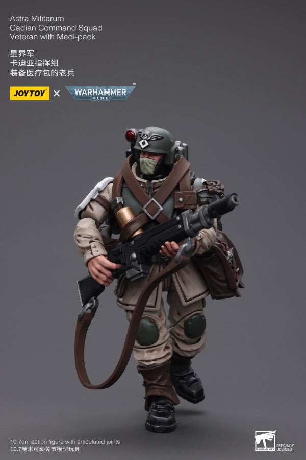 Cadian Command Squad Veteran with Medi-pack Astra Militarum Joy Toy