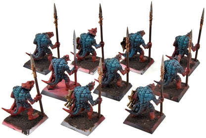 LIZARDMEN 10 Saurus Warriors #2 Warhammer Fantasy Classic
