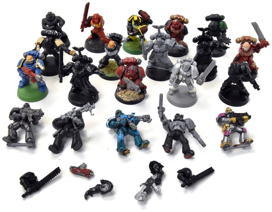 SPACE MARINES 20 Tactical Marines #5 various missing bits Warhammer 40K