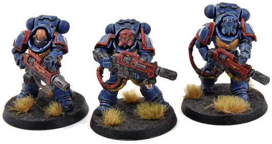 SPACE MARINES 3 Eradicators #1 WELL PAINTED Ultramarines Warhammer 40K