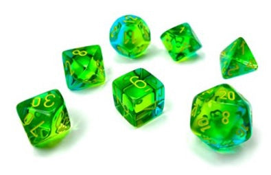 Gemini 7-die Set Translucent Grn-teal/yellow