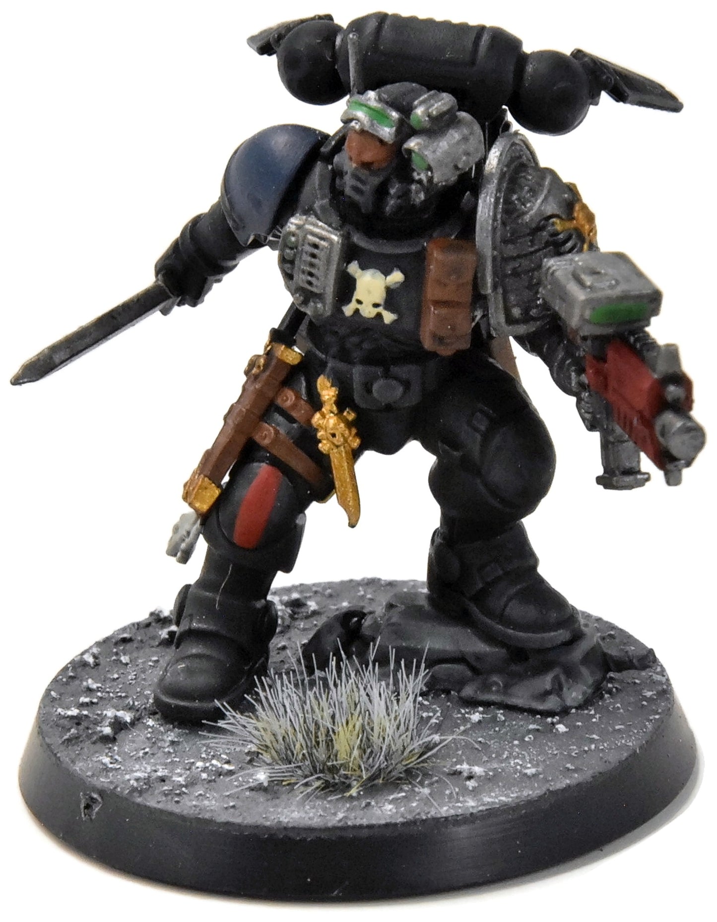 Lieutenant de la Deathwatch en armure Phobos n°1, figurine Warhammer 40K magnifiquement peinte