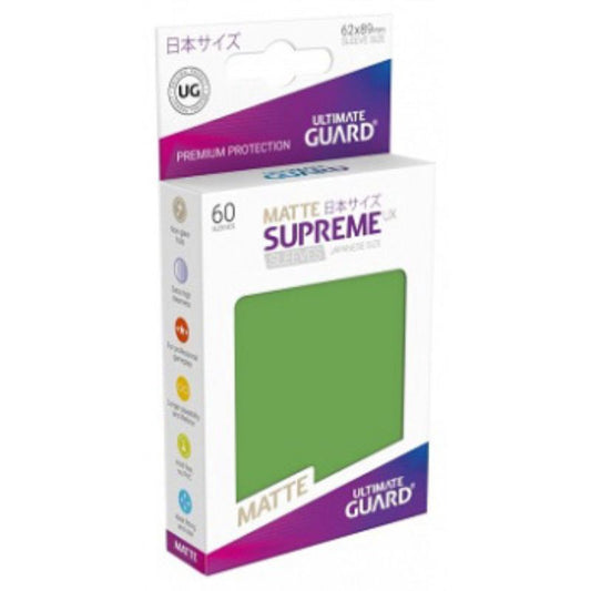 Ultimate Guard Sleeves Supreme Ux Small Matte Green 60Ct