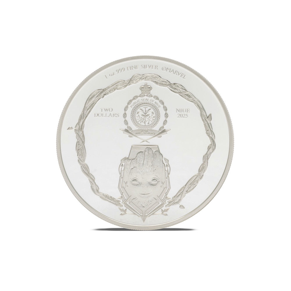 AGORO Marvel - Guardians of the Galaxy - Groot 1oz Silver Coin