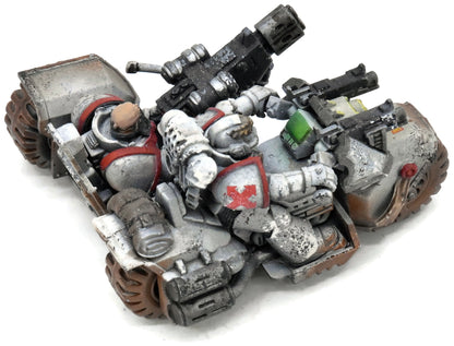 SPACE MARINES Attack Bike #1 Warhammer 40K White Scars WELL PAINTED