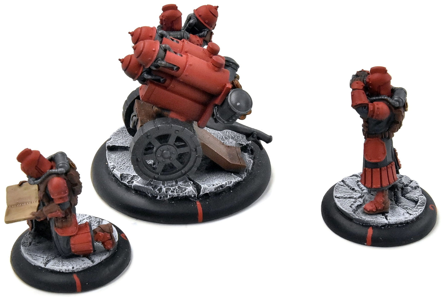WARMACHINE 3 Dragons Breath Rocket #2 WELL PAINTED METAL crucible guard