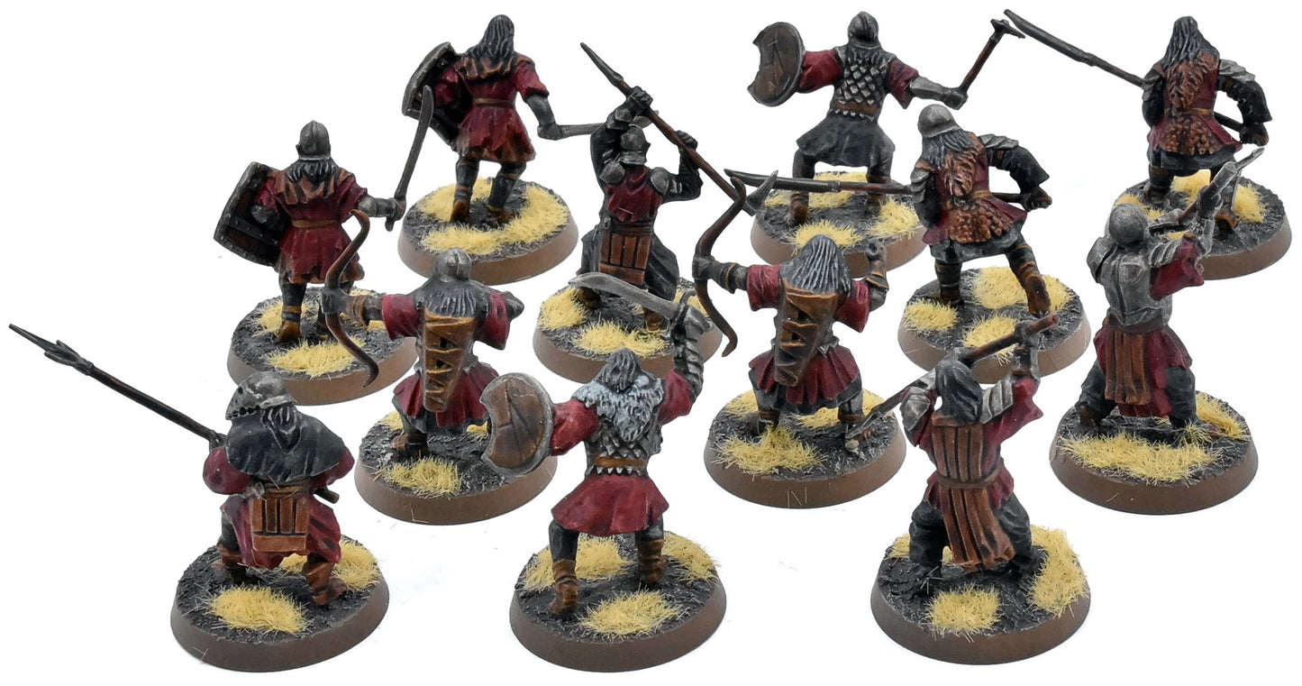 LOTR 12 Mordor Orcs #2 WELL PAINTED Middle Earth Strategy Battle Game