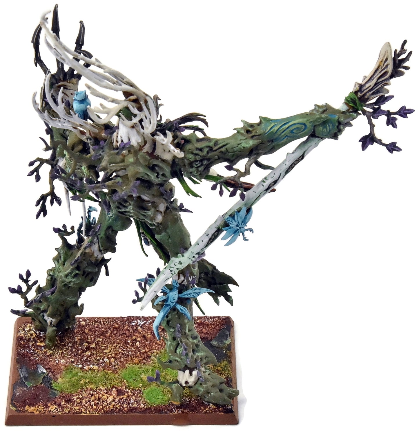 WOOD ELVES Treeman Ancient #1 PRO PAINTED Fantasy Base need to be finished
